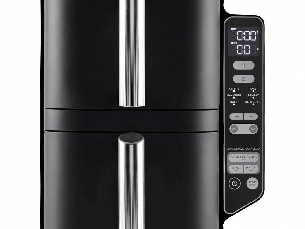 Ninja SL300EU Airfryer | Dubbele Mand | 7,6 Liter | Vrijstaand | 1750 Watt | Zwart