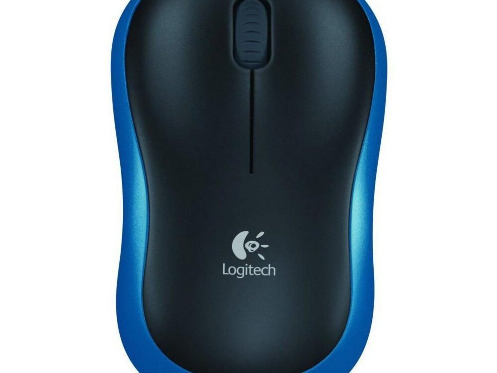 Logitech M185 | Draadloze Muis | Links- en Rechtshandig | RF | 1000 DPI | Zwart/Blauw