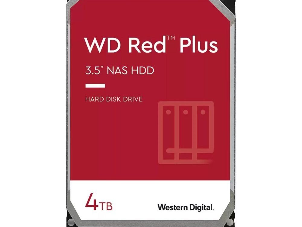 Western Digital Red Plus NAS HDD 3.5" | 4TB SATA III | 540RPM