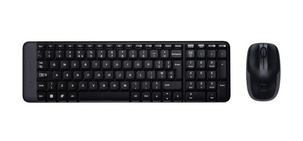 Logitech MK220 | Draadloze Desktop Set | Compact Toetsenbord + Muis | Zwart