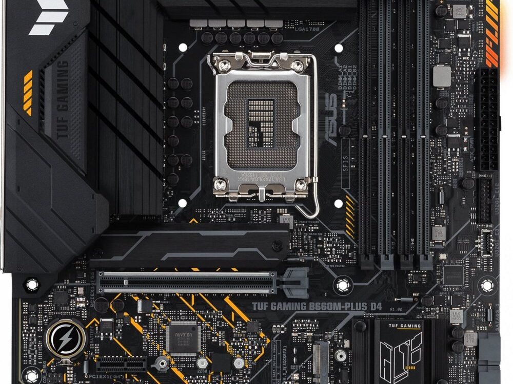 ASUS TUF GAMING B760M-PLUS D4 | Socket LGA 1700 | Intel B760 | 4xDDR4 | Micro-ATX | Moederbord | Open Box