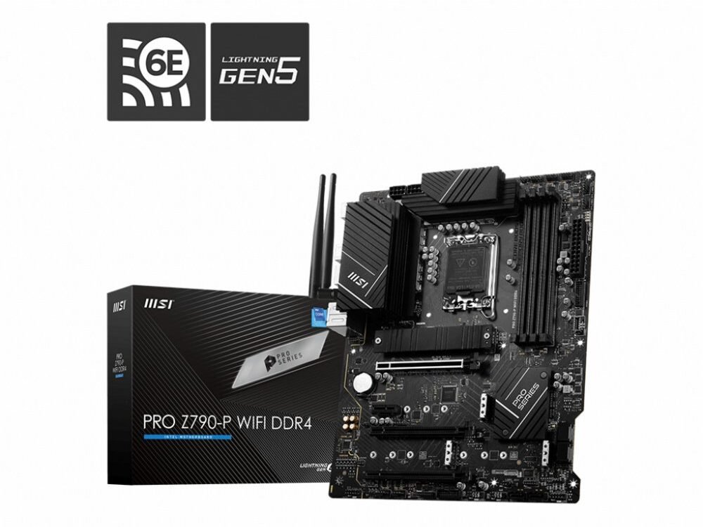 MSI PRO Z790-P WIFI | Socket LGA 1700 | Intel Z790 | 4xDDR5 | ATX | Moederbord