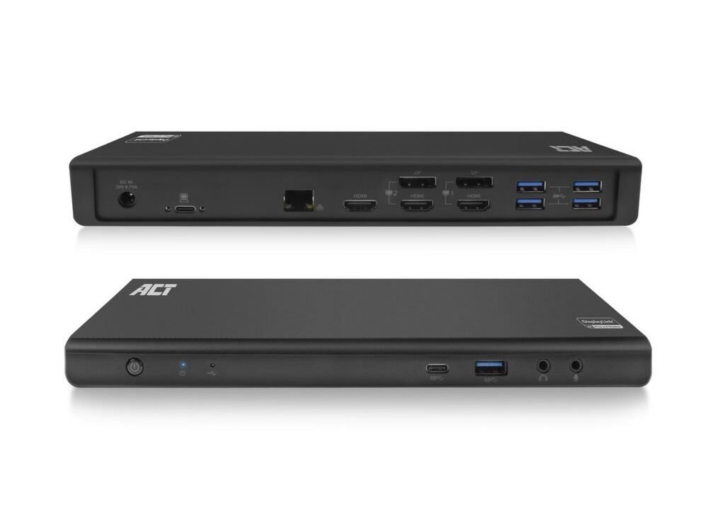 ACT AC7048 | Docking Station & Poortreplicator | USB-C 3.2 Gen 1 | Zwart