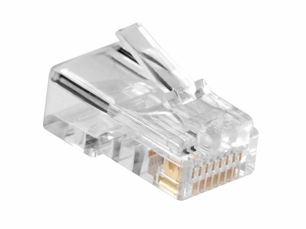 ACT AC4110 kabelconnector RJ45 | Zilver Transparant | 10 Stuks