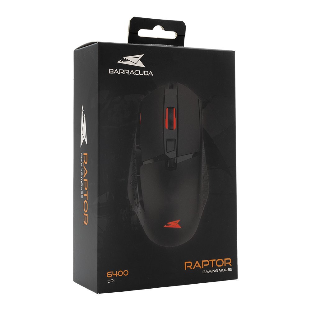 Baracuda RAPTOR RGB | Bedrade Gaming Muis | USB-A | 6400 DPI | Zwart - Afbeelding 3