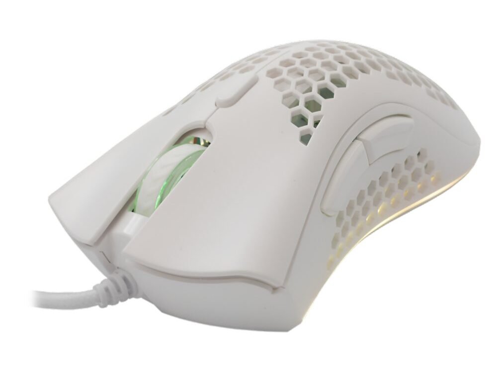 Baracuda CORAL RGB | Bedrade Gaming Muis | USB-A | 12800 DPI | Wit