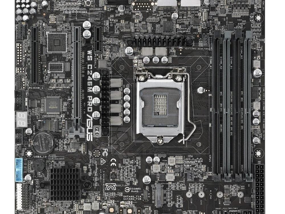 ASUS WS C246M PRO | Socket LGA 1151 | Intel C246 | 4xDDR4 | Micro-ATX | Moederbord