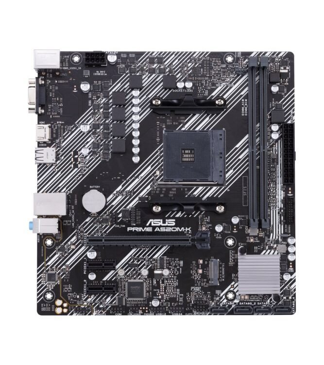 ASUS PRIME A520M-K | Socket AM4 | AMD A520M-K | 2xDDR4 | Micro-ATX | Moederbord