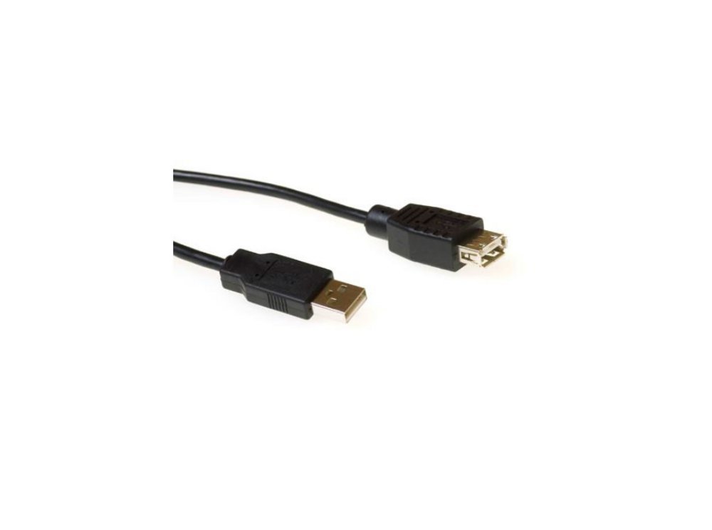 ACT | USB 2.0 Verlengkabel | USB-A Male naar USB-A Female | Zwart - Afbeelding 2