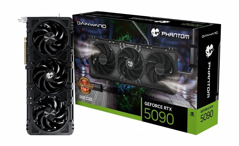 Gainward GeForce RTX 5090 Phantom GS | 32 GB GDDR7 VRAM | 4K Gaming & AI | Videokaart | GPU | Nvidia