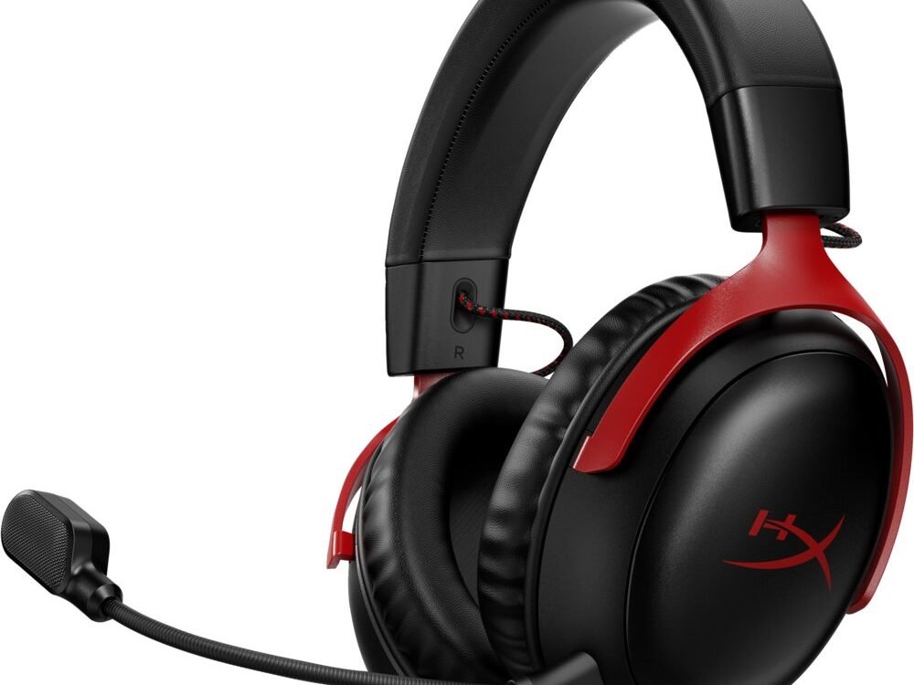 HyperX Cloud III | Draadloze Over-ear Gaming Headset | USB-A & USB-C Receiver | Zwart/Rood