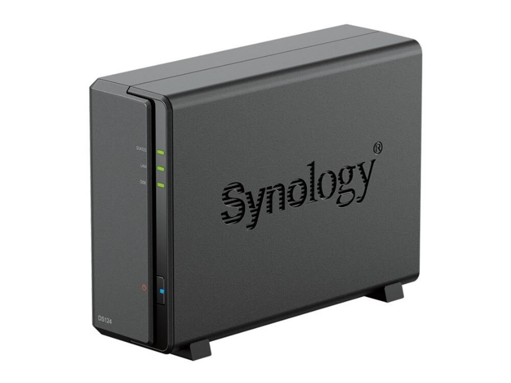 Synology DiskStation DS124 NAS | 1 Drive Bay | 1x Gigabit Ethernet | Zwart