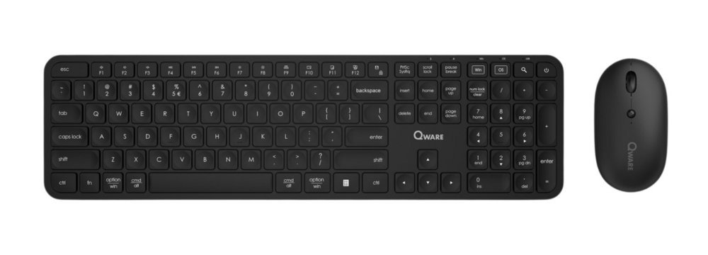 Qware Eastbourne | Draadloze Muis en Toetsenbordcombo | QWERTY