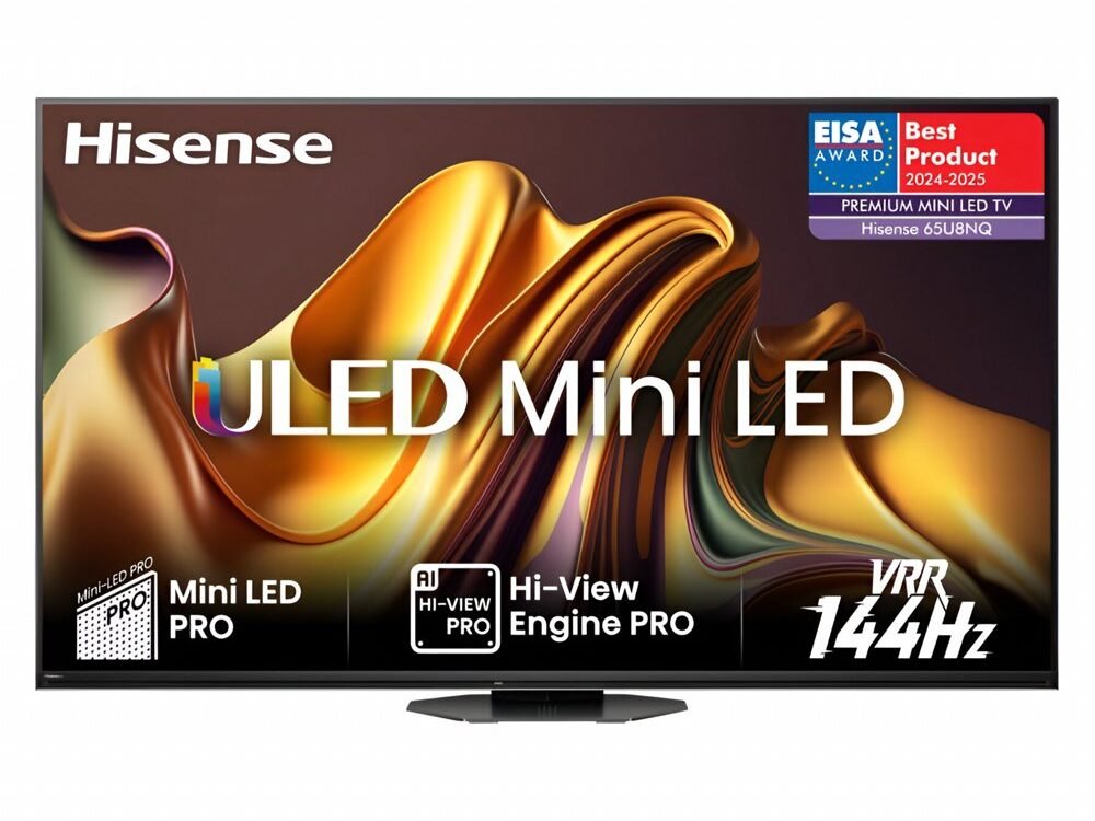 Hisense 65U8NQ | 65'' Ultra HD 4K | Mini LED Smart TV | Wifi | VIDAA | Local Dimming | Dolby Vision | 144Hz