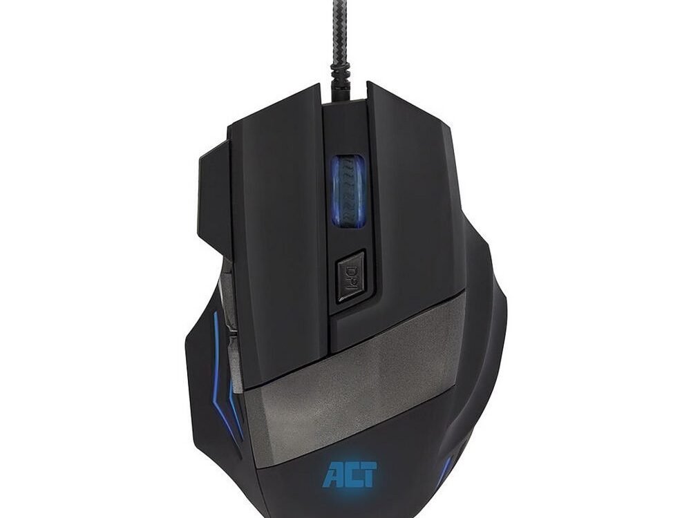 ACT AC5000 | Bedrade Gaming Muis | Rechtshandig | USB-A | 3200 DPI | Zwart