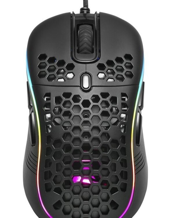 Sharkoon Light² S | Bekabelde Gaming Muis | Links- en Rechtshandig | USB-A | 6200 DPI | Zwart