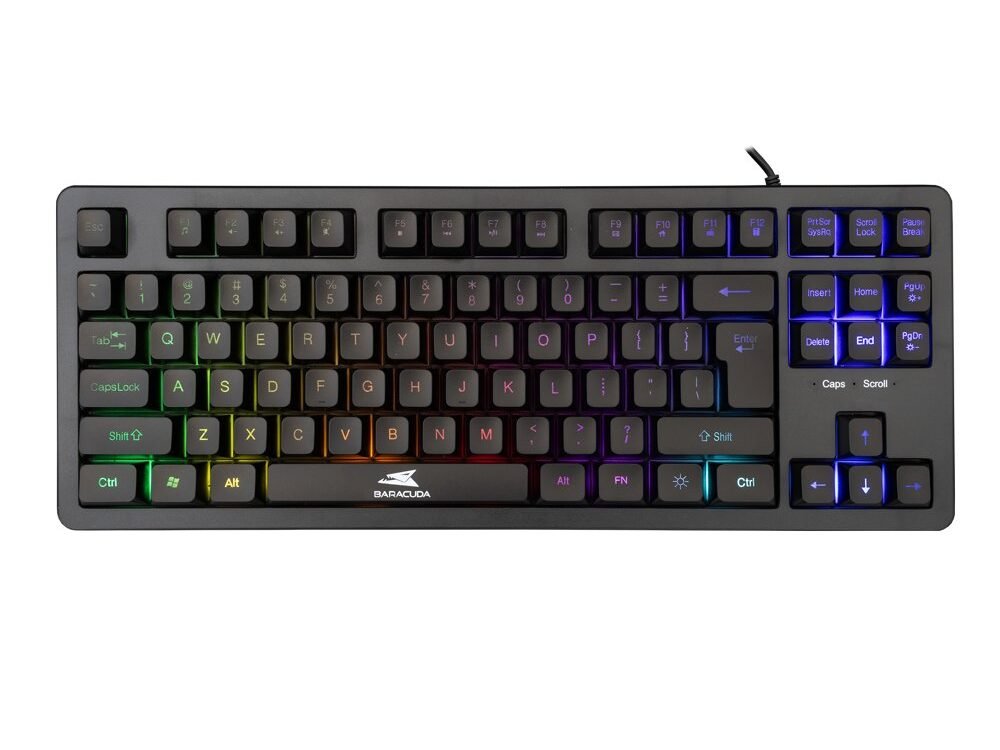 Baracuda KRILL RGB | Tenkeyless Bedraad Gaming Toetsenbord | QWERTY | Zwart