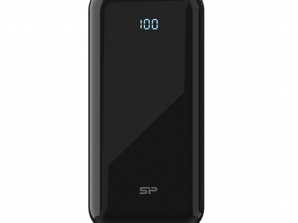 Silicon Power QS28 Powerbank | 20000mAh | 18W Power Delivery | 3-poorts USB-C & USB-A | LED-display | Zwart