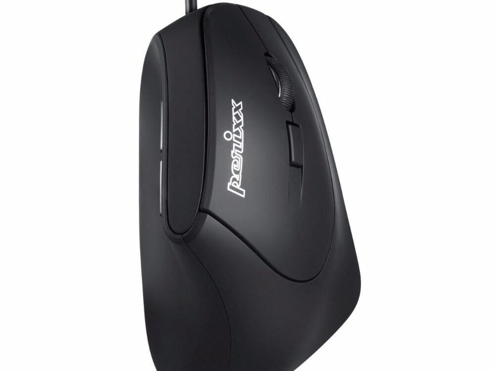 Perixx PERIMICE-515 II | Ergonomische Bedrade Muis | Rechtshandig | USB-A | 1600 DPI | Zwart