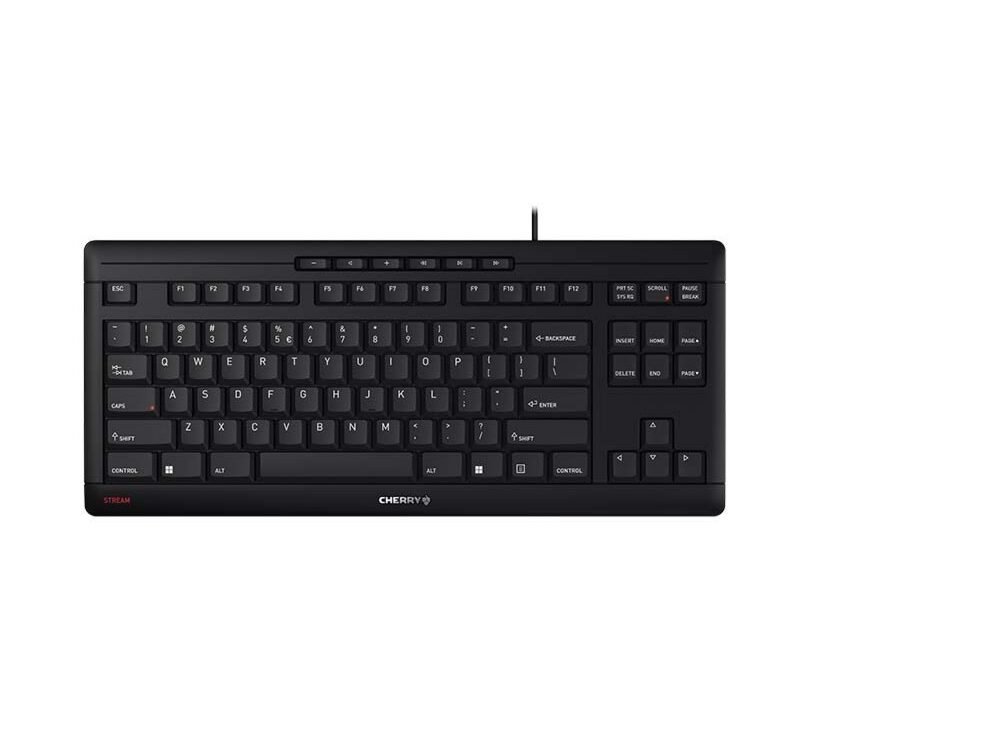 CHERRY Stream TKL Keyboard | USB | QWERTY (US-Engels) | Zwart