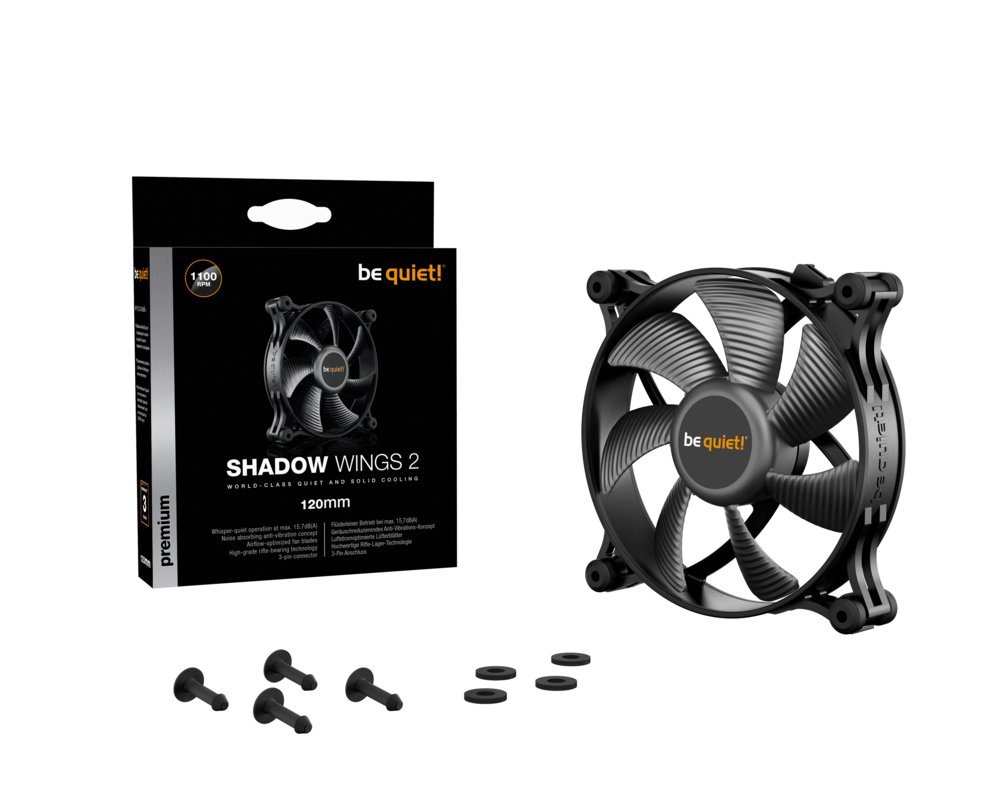 be quiet! Shadow Wings 2 | 120mm Case Fan - Afbeelding 6