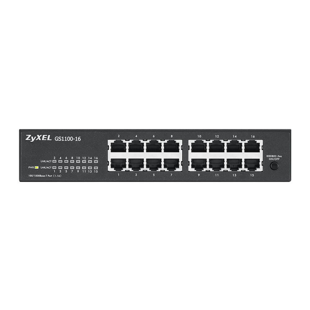 Zyxel GS1100-16 | Unmanaged Switch | 16-poorts Gigabit Ethernet | Zwart - Afbeelding 6