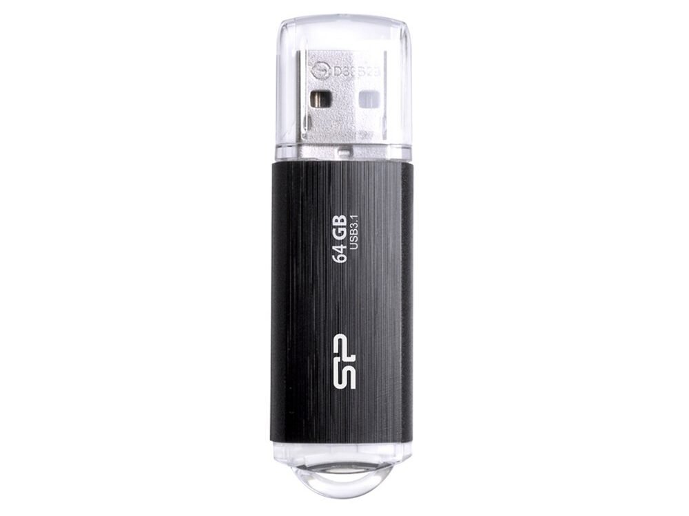 Silicon Power Blaze B02 | 64GB USB-A 3.2 Flash Drive | Zwart