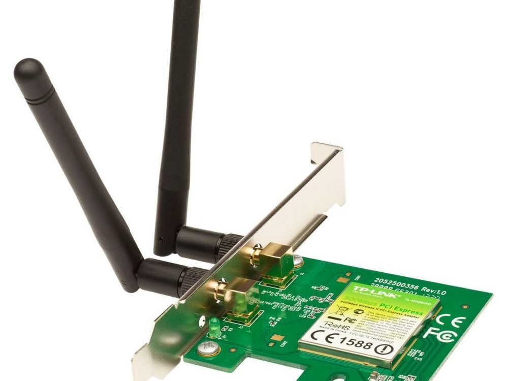 TP-LINK TL-WN881ND | Wi-Fi 4 Intern WLAN PCI Express | 300 Mbps | 2,4 GHz | Zwart
