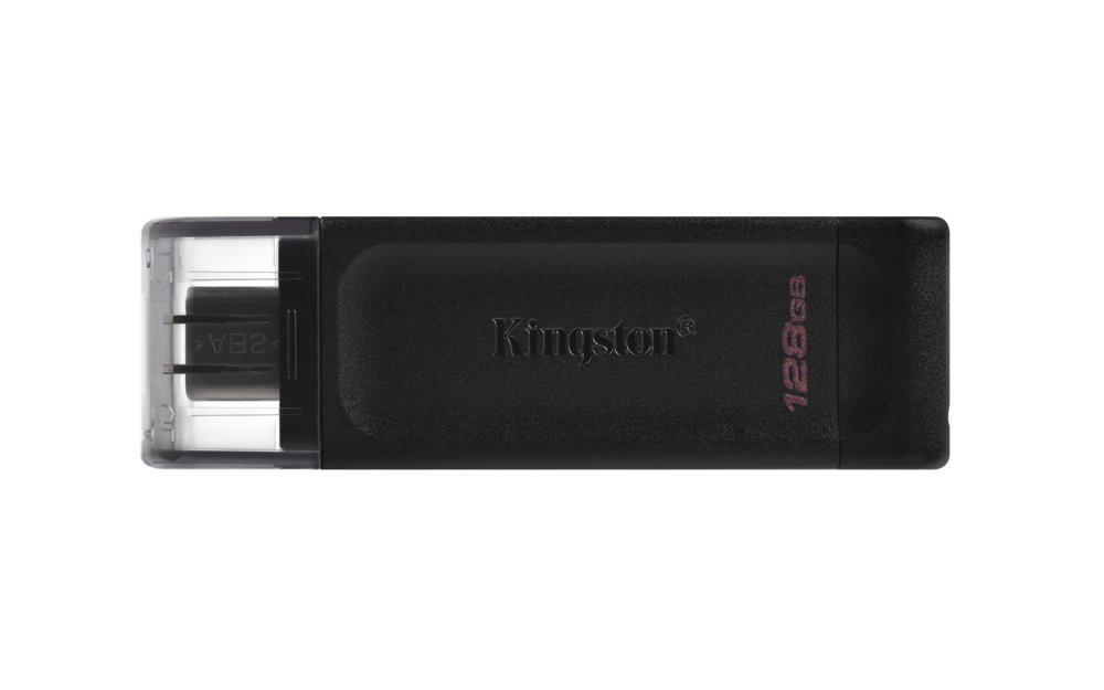 Kingston DataTraveler 70 | 128GB USB-C 3.2 Flash Drive | Zwart
