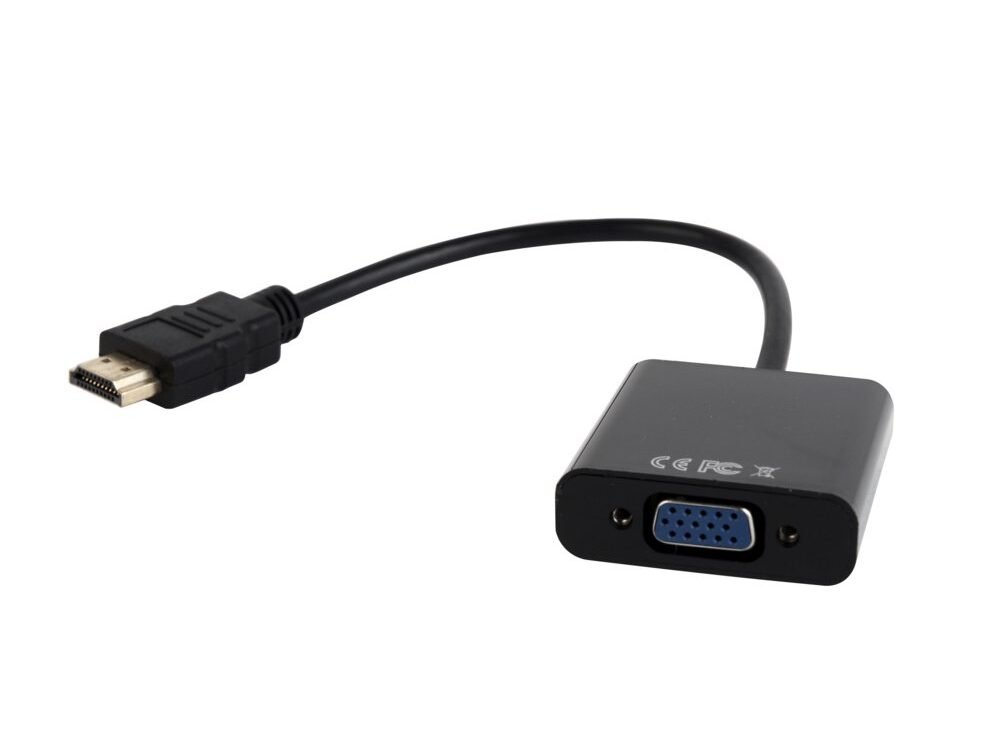 Gembird A-HDMI-VGA-03 | HDMI naar VGA Adapter | 0,15 m | Zwart