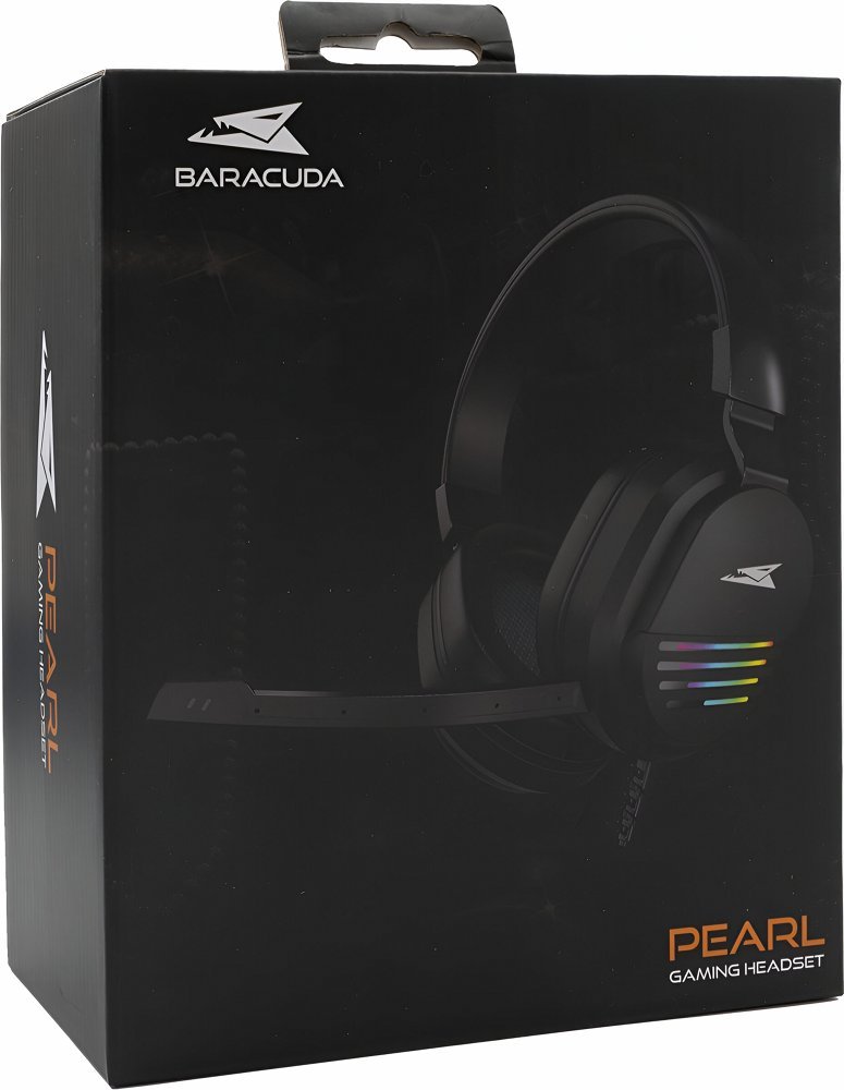 Baracuda PEARL RGB | On-Ear Gaming Headset 3,5mm en USB | Zwart - Afbeelding 4
