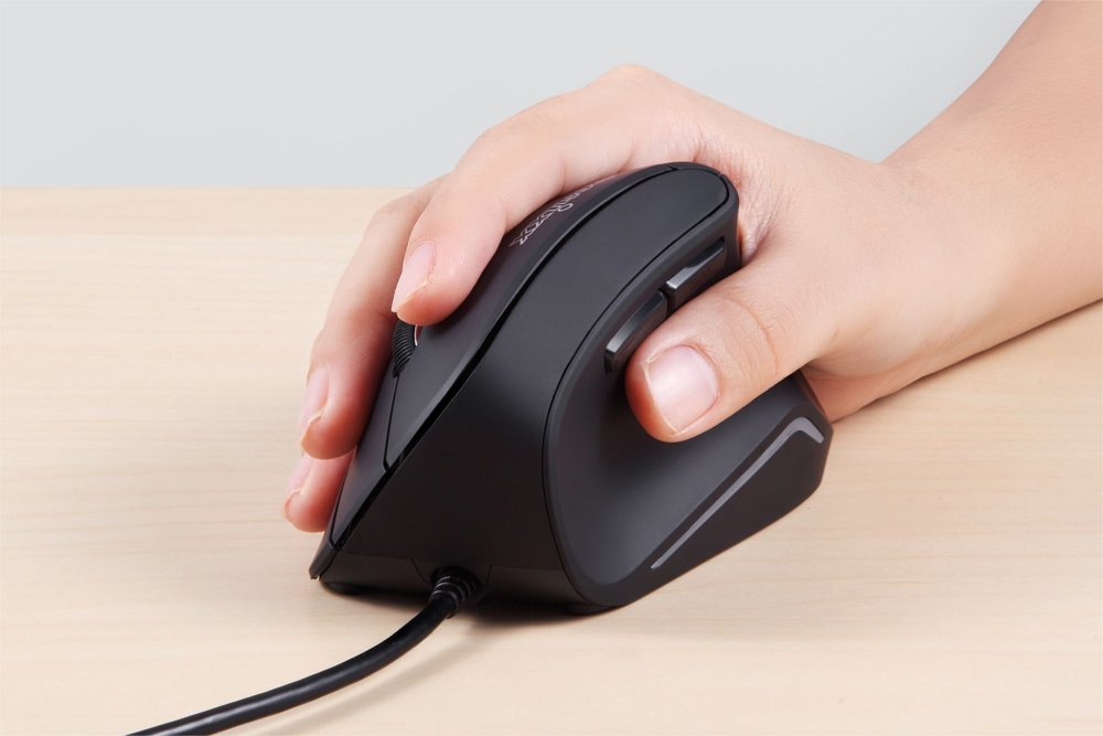 Perixx PERIMICE-515 II | Ergonomische Bedrade Muis | Rechtshandig | USB-A | 1600 DPI | Zwart - Afbeelding 6