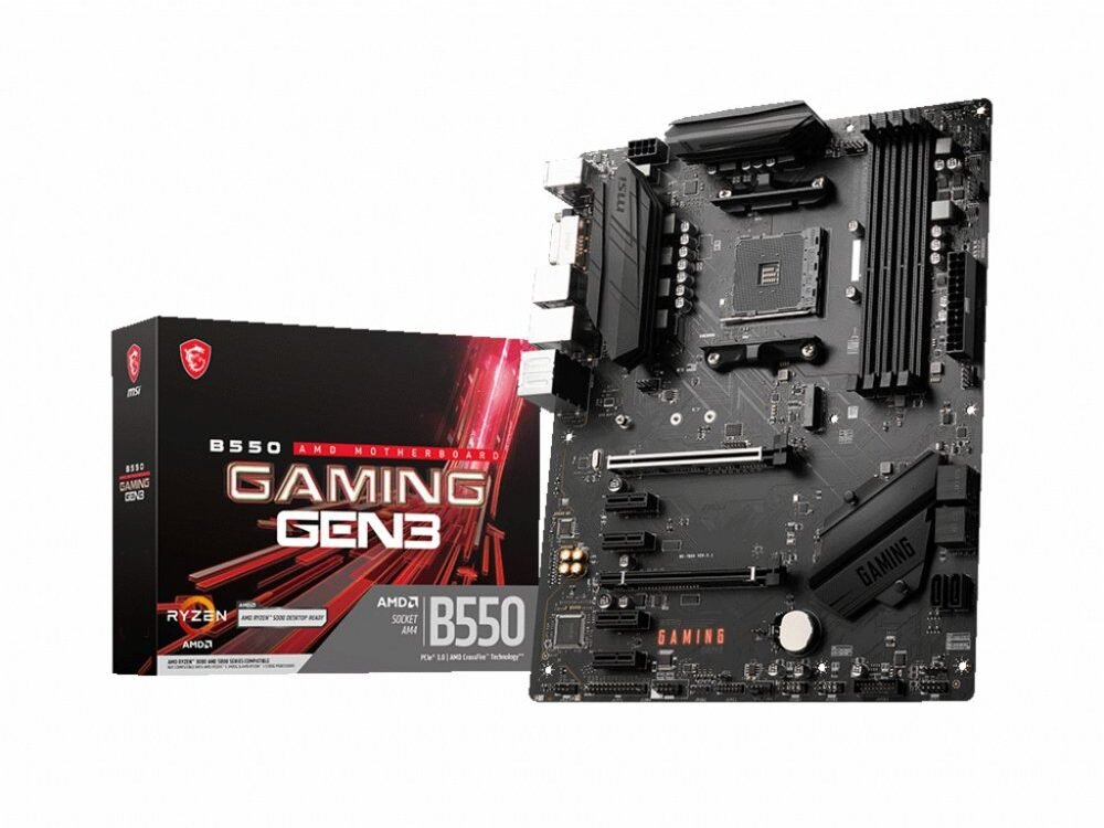 MSI B550 GAMING GEN3 | Socket AM4 | Intel B550 | 4xDDR4 | ATX | Moederbord