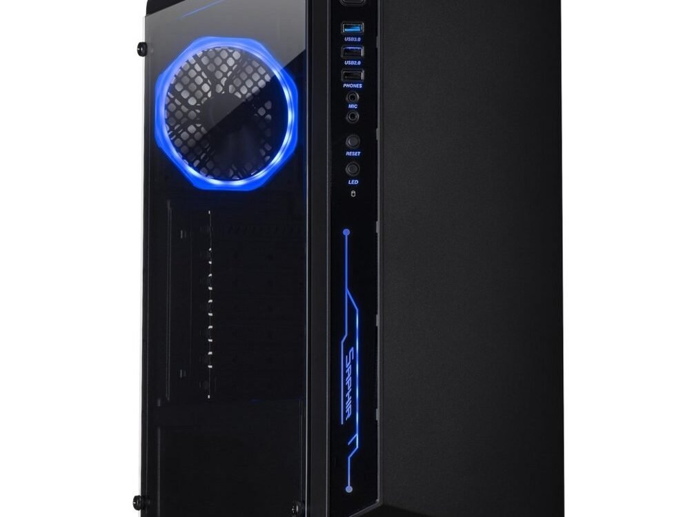 Inter-Tech C-3 Saphir RGB | Midi Tower | Zwart