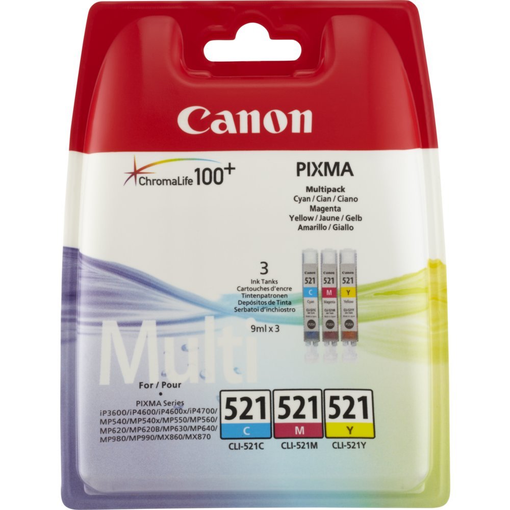 Canon 2934B010 | Originele Cyaan/Magenta/Geel Inktcartridges | 3-Pack