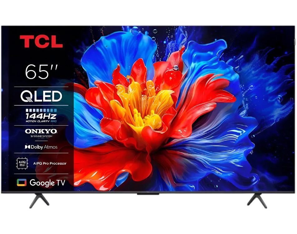 TCL 65P8K | 65" 4K Ultra HD QLED Smart TV | Google TV | Quantum Dot | Dolby Vision | 120Hz (2025)