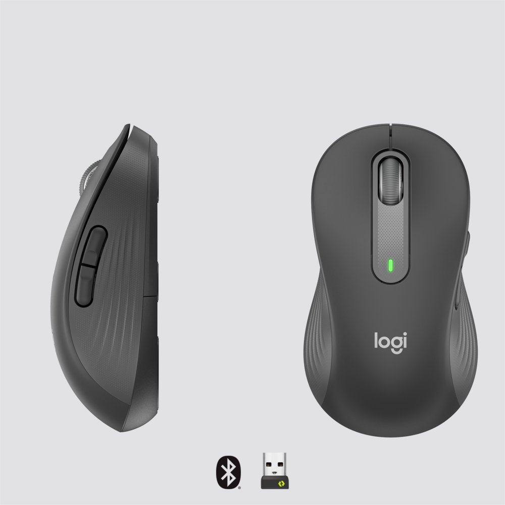 Logitech Signature M650 | Draadloze Muis | Linkshandig | RF + Bluetooth | 2000 DPI | Grafiet - Afbeelding 7