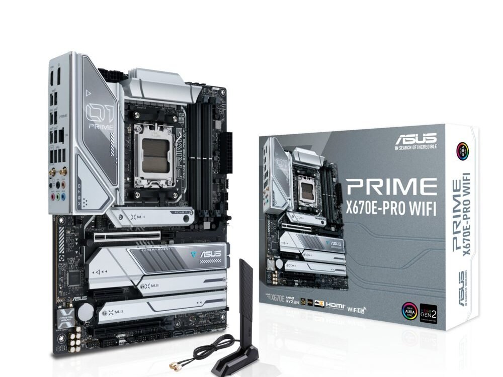 ASUS PRIME X670E-PRO WIFI | Socket AM5 | Intel X670 | 4xDDR5 | ATX | Moederbord