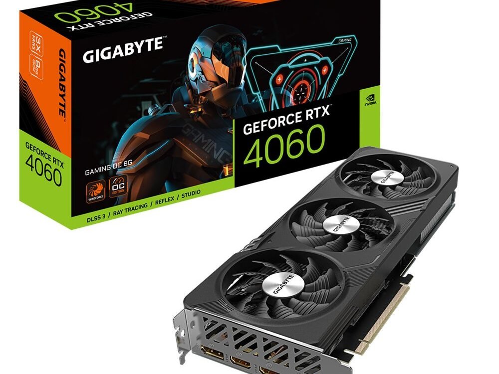 Gigabyte GeForce RTX 4060 Gaming OC | 8GB GDDR6 VRAM | Videokaart | GPU | Nvidia