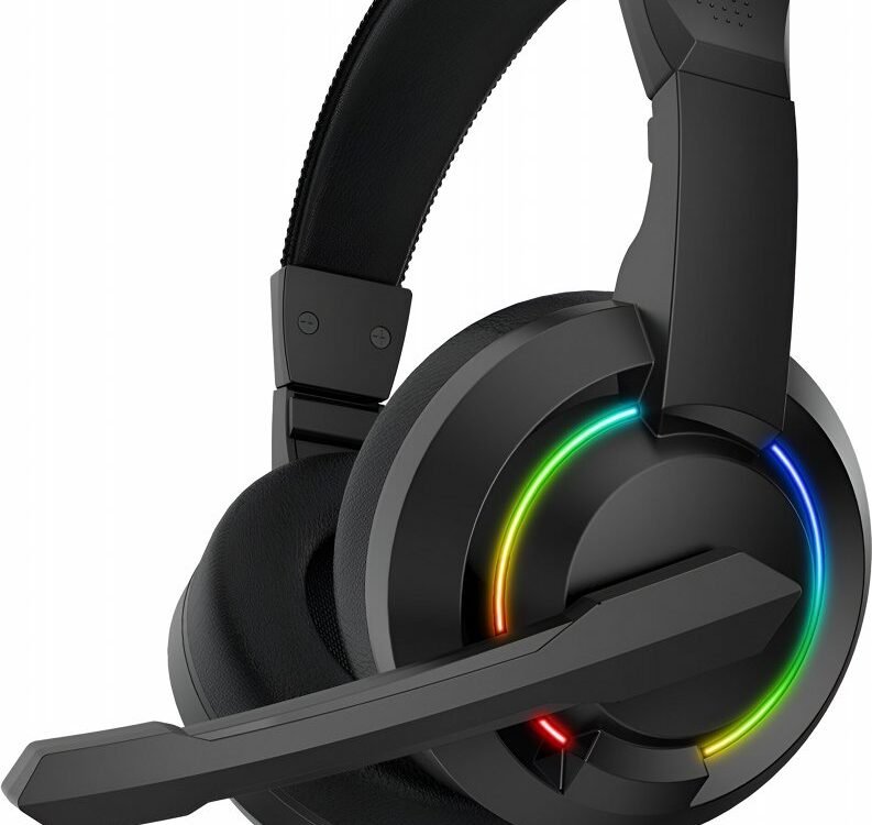 Baracuda HYDRA RGB Rainbow | Gaming Headset 3,5mm & USB | Zwart
