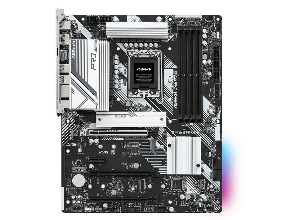 Asrock B760 PRO RS | Socket LGA 1700 | Intel B760 | 4xDDR5 | Micro-ATX | Moederbord