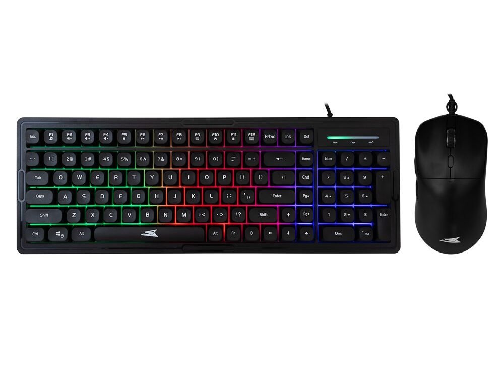 Baracuda ORCA RGB | Bekabeld Gaming Toetsenbord inclusief Muis | QWERTY | Zwart