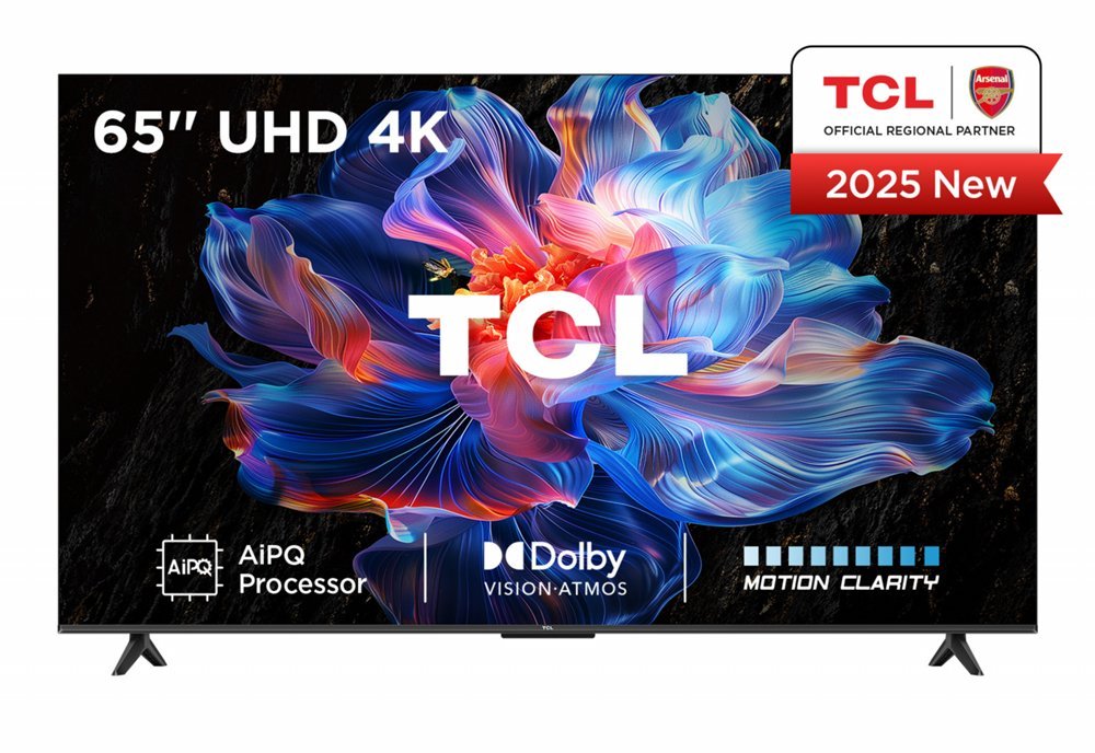 TCL 65V6C | 65" 4K Ultra HD DLED Smart TV | Google TV | Dolby Vision | 60Hz (2025)