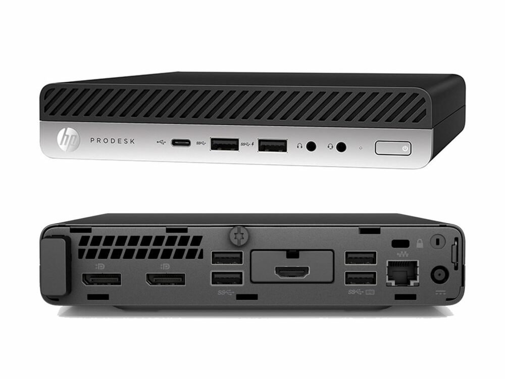 HP ProDesk Mini 600 G4 | Intel Core i5-8500T | 8GB RAM | 256GB SSD | Windows 11 Professional | Refurbished Silver