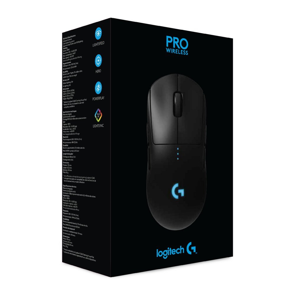 Logitech G Pro | Draadloze Gaming Muis | Links- en Rechtshandig | RF | 25600 DPI | Zwart - Afbeelding 15