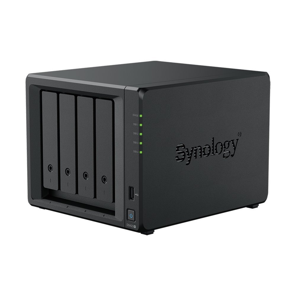 Synology DiskStation DS423+ NAS | 4 Drive Bays | Intel Celeron J4125 | 2x Gigabit Ethernet | Rack (8U) | Zwart