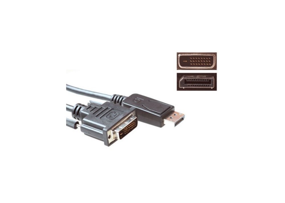 ACT AK3995 | DisplayPort naar DVI Kabel | Male - DVI Male - Afbeelding 2