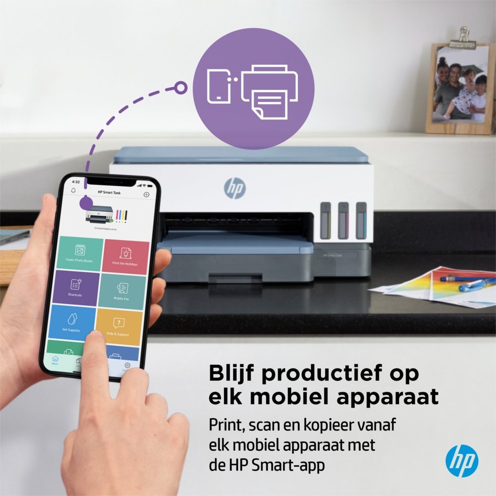 HP Smart Tank 7006 | All-in-One Inkjetprinter | 4800 x 1200 DPI | Wi-Fi | Kleur - Afbeelding 13