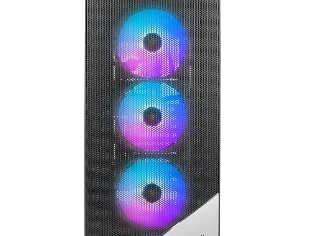Azza Aero 480 RGB | Midi Tower Case | Zwart