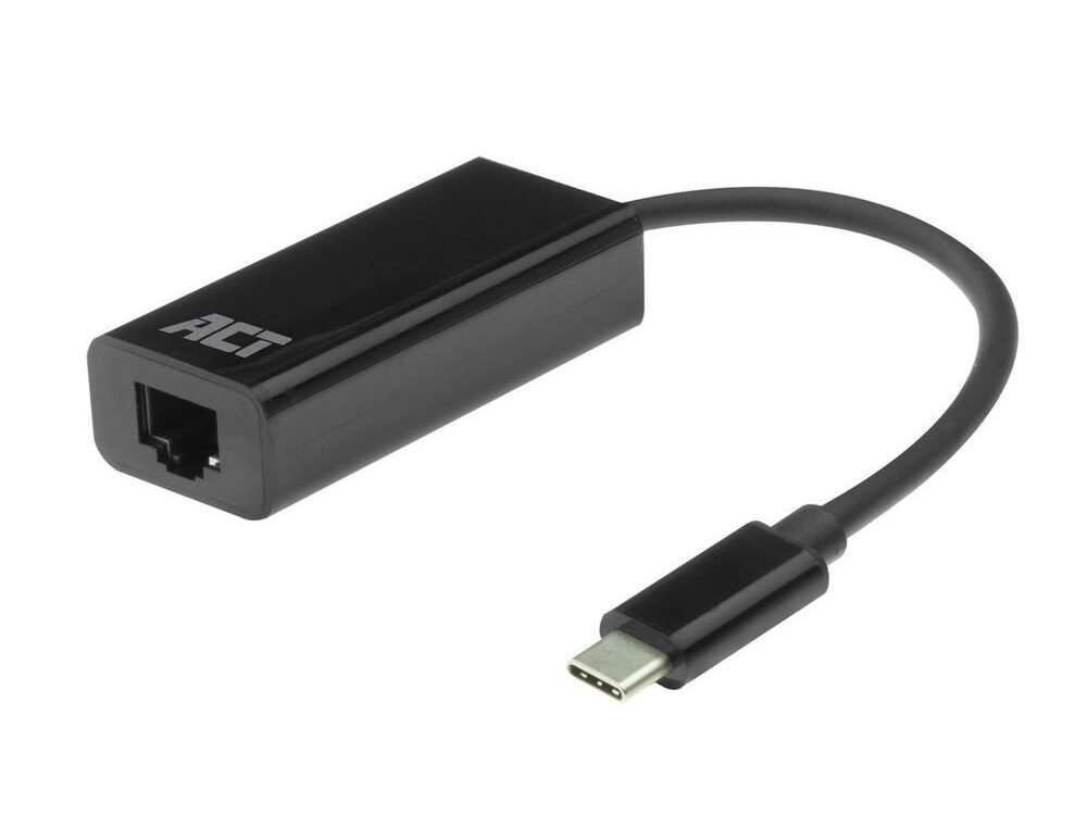 ACT AC7335 | USB-C naar Gigabit Ethernet Adapter | 10/100/1000 Mbps | Plug & Play